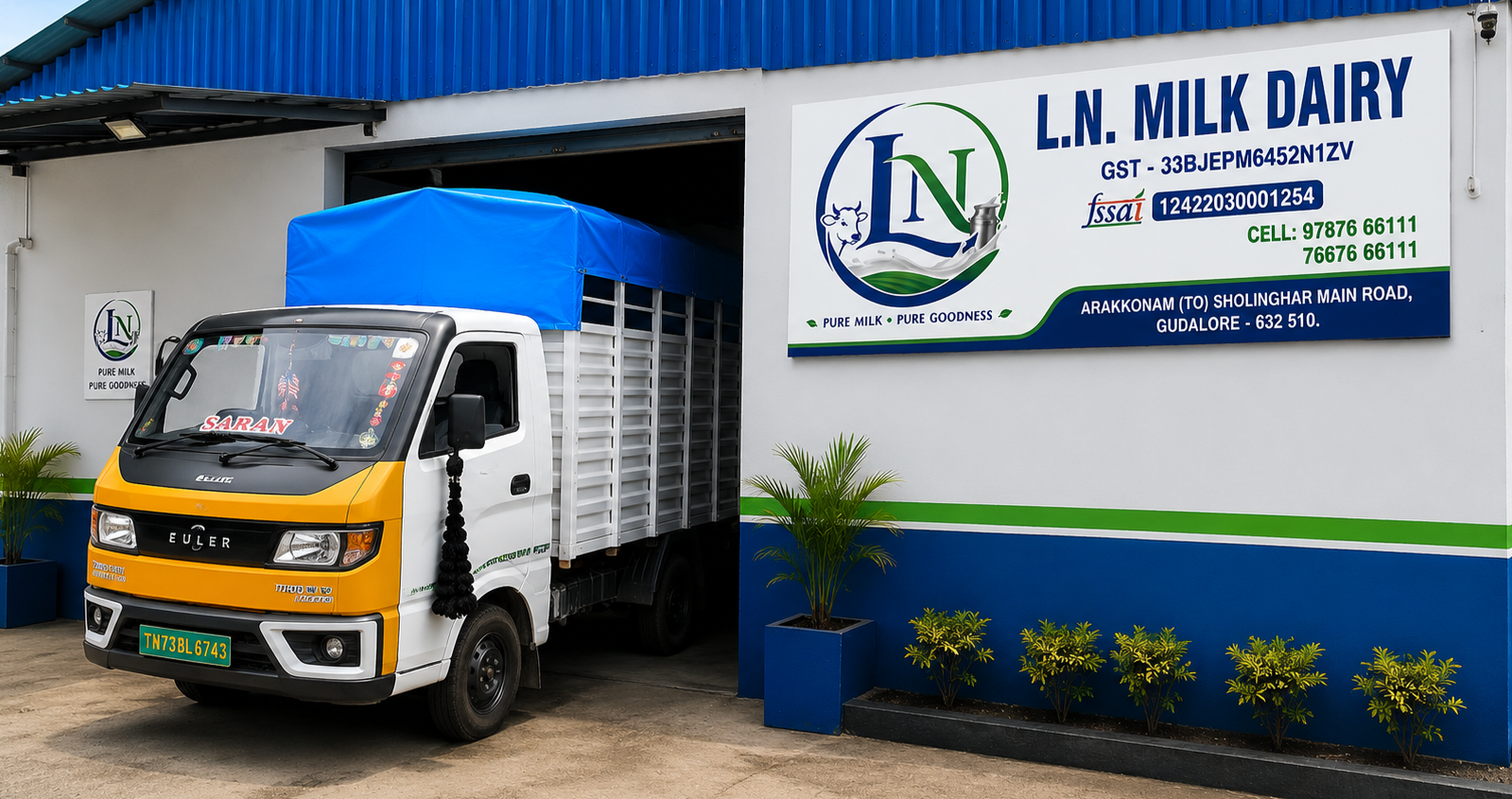 LN Milk Dairy bulk supply refrigerated distribution vehicle